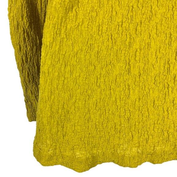 Ali Miles Womens Green V-Neck Long Sleeve Stretch Lagenlook Top Asymmetrical S - Picture 13 of 16